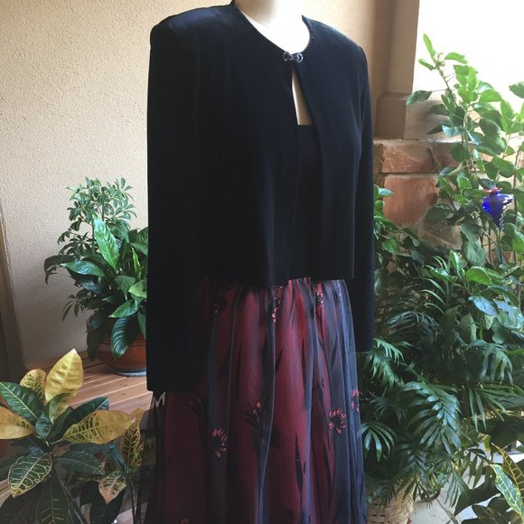 Patra Dresses & Skirts - Patra Velvet & Lace Gown w/Jacket NEW
